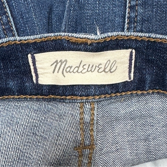 {Madewell} 11” High-Rise Skinny in Birchfield Wash Petite Stretch Denim Jeans - Picture 5 of 8
